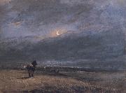 David Cox The Night Train oil painting artist